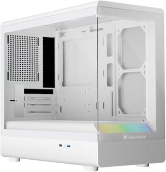 Игровой корпус Jungle Leopard MS-01G Mid Tower ATX (3 предустановленных вентилятора ARGB) – белый